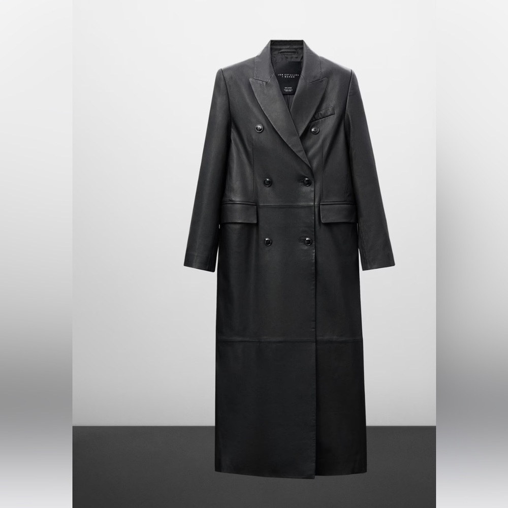 Mango x Jennifer Ceballos Leather Coat
